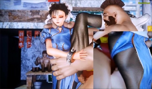 Fighting Girl Li - Defeated and Automatically Assaulted - 3D